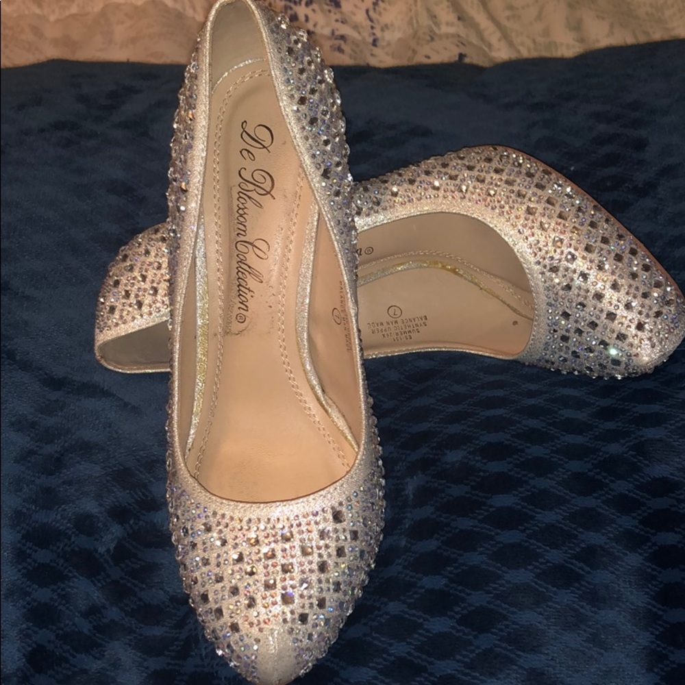 Jeweled heels size 7